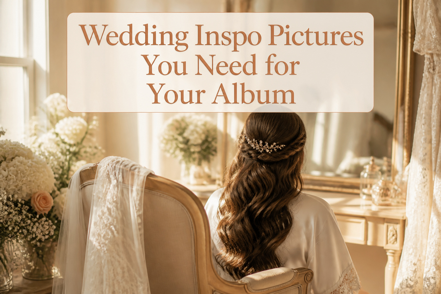 A wedding scene with elegant decor and soft lighting.